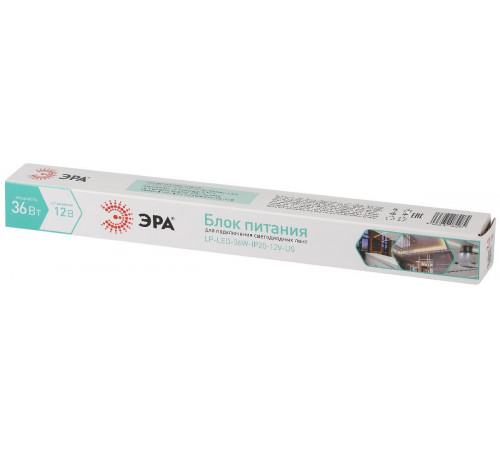Блок питания Эра 36Вт DC12В 3A IP20 LP-LED-36W-IP20-12V-US Б0061151