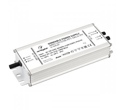 Блок питания для светодиодной ленты Arlight ARPV-UH12100-PFC-DALI2-PH 029513(2) Блок питания для светодиодной ленты Arlight ARPV-UH12100-PFC-DALI2-PH 029513(2)