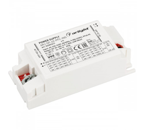 Блок питания Arlight ARJ-SP-42-PFC-INS (42W, 25-40V, 0.7-1.05A) 023072(1) Блок питания Arlight ARJ-SP-42-PFC-INS (42W, 25-40V, 0.7-1.05A) 023072(1)