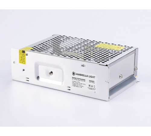 Блок питания Ambrella Light LED Driver 12V 200Вт AC90-260 16.7A IP20 GS9507 Блок питания Ambrella Light LED Driver 12V 200Вт AC90-260 16.7A IP20 GS9507