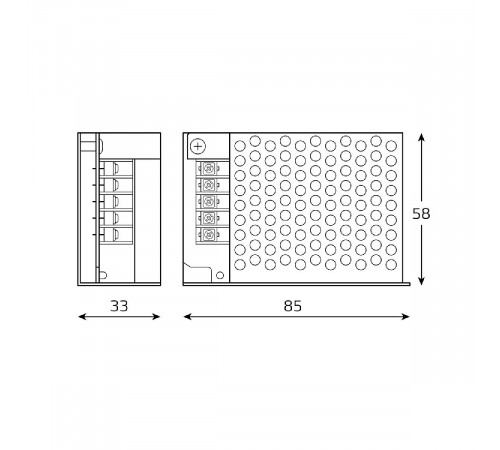 Блок питания Gauss Basic 25Вт DC12 IP20 BT501 Блок питания Gauss Basic 25Вт DC12 IP20 BT501