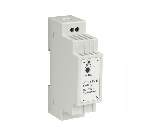Блок питания Apeyron 15Вт DC12В 1.25А IP20 03-160