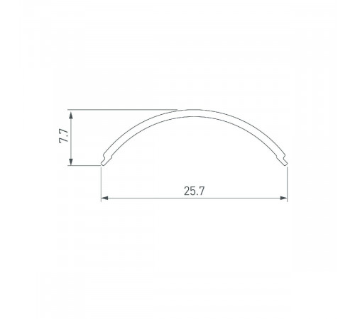 Экран Arlight SL-KANT-H20 ROUND OPAL 049168 Экран Arlight SL-KANT-H20 ROUND OPAL 049168