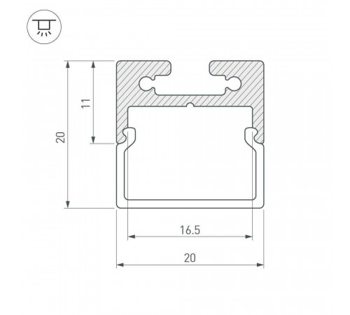 Экран Arlight SL-LINE-2011-2000 Square OPAL 019258 Экран Arlight SL-LINE-2011-2000 Square OPAL 019258