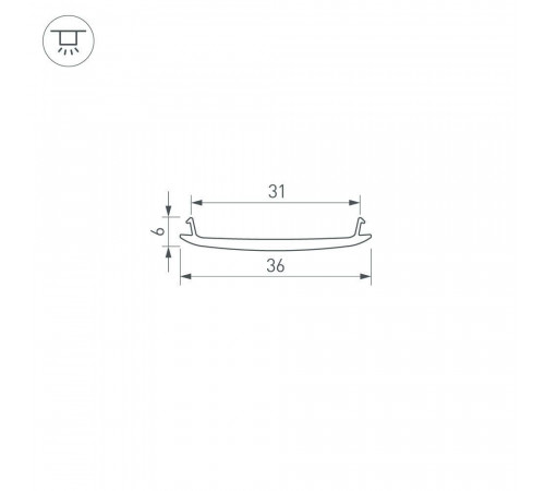 Экран Arlight STRETCH-S-35-CEIL-CENTER-100m (GAMMA35) 045380