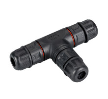 Коннектор тройной Arlight NEO-CON-T-2pin-BK (3-7mm, IP67) 024937