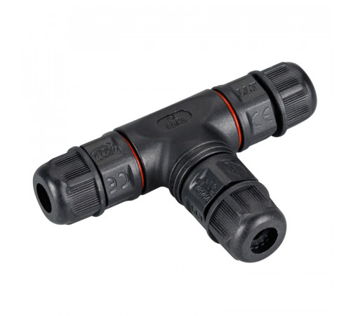 Коннектор тройной Arlight NEO-CON-T-2pin-BK (3-7mm, IP67) 024937 Коннектор тройной Arlight NEO-CON-T-2pin-BK (3-7mm, IP67) 024937