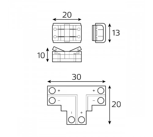 Набор коннекторов Gauss Basic BT400 Набор коннекторов Gauss Basic BT400