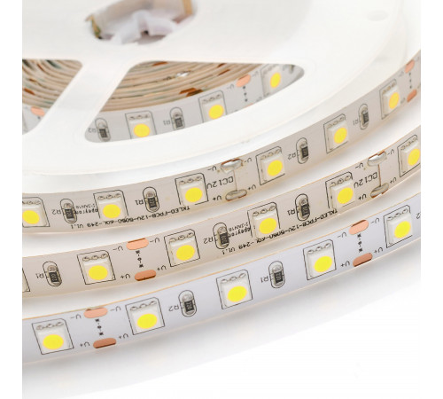 Комплект светодиодной ленты Apeyron 12В 14.4Вт/м smd 5050 60 д/м IP20 5м 6500K (блок, коннектор) 10-14