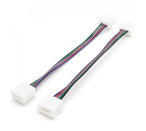 Комплект коннекторов Apeyron (2 клипсы с проводами)для RGB - светодиодной ленты 12В шириной 10мм IP65 09-15 Комплект коннекторов Apeyron (2 клипсы с проводами)для RGB - светодиодной ленты 12В шириной 10мм IP65 09-15