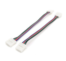 Комплект коннекторов Apeyron (2 клипсы с проводами) для RGB-светодиодной ленты 12В IP20подложка 10мм 09-12