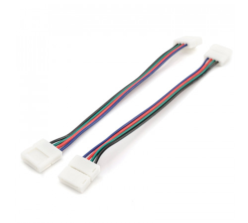 Комплект коннекторов Apeyron (2 клипсы с проводами) для RGB-светодиодной ленты 12В IP20подложка 10мм 09-12 Комплект коннекторов Apeyron (2 клипсы с проводами) для RGB-светодиодной ленты 12В IP20подложка 10мм 09-12