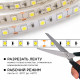 Комплект светодиодной ленты Apeyron 12В 144Вт/м smd 5050 60 д/м IP20 1м 6500К (блок, коннектор) 10-67