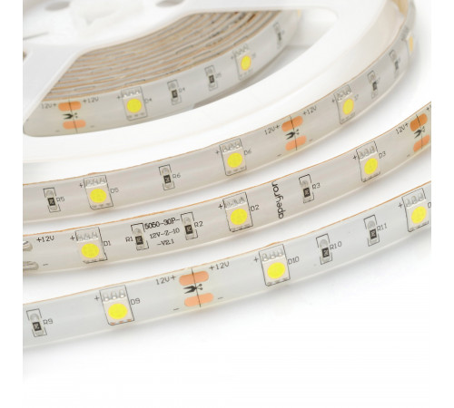 Комплект светодиодной ленты Apeyron 12В 7.2Вт/м smd 5050 30 д/м IP65 5м 6400K (блок, коннектор) 10-01 Комплект светодиодной ленты Apeyron 12В 7.2Вт/м smd 5050 30 д/м IP65 5м 6400K (блок, коннектор) 10-01