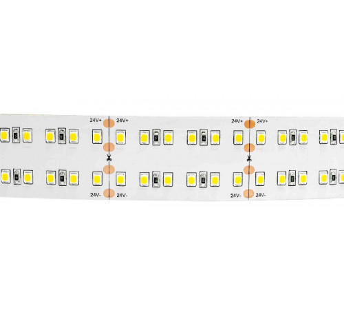 Светодиодная лента Apeyron 24В ПРО 42Вт/м smd2835 240д/м IP20 4200Лм/м 5м 6500К 00-307