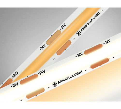 Светодиодная лента Ambrella Light Illumination 24В COB 10Вт/м 3000K 5м IP20 GS4651 Светодиодная лента Ambrella Light Illumination 24В COB 10Вт/м 3000K 5м IP20 GS4651