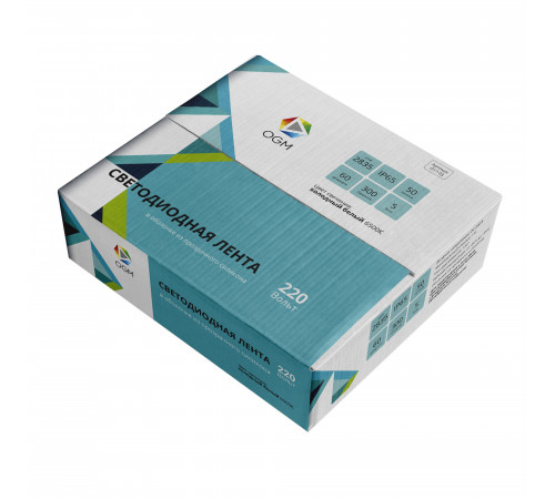 Светодиодная лента Apeyron Эконом 220В 2835 5Вт/м 6500К 50м IP65 O17-03