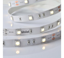 Светодиодная лента Uniel ULS-M22-5050-30LED/m-10mm-IP20-DC12V-7,2W/m-5M-3000K PROFI катушка в герметичной упаковке