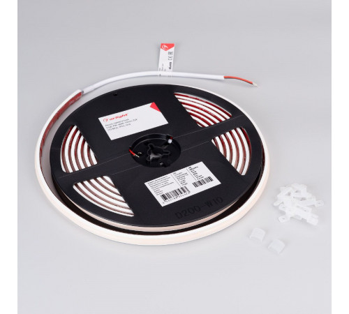 Светодиодная лента герметичная Arlight COB-PW-X480-10mm 24V White6000 (10 W/m, IP66, 5m) 045862