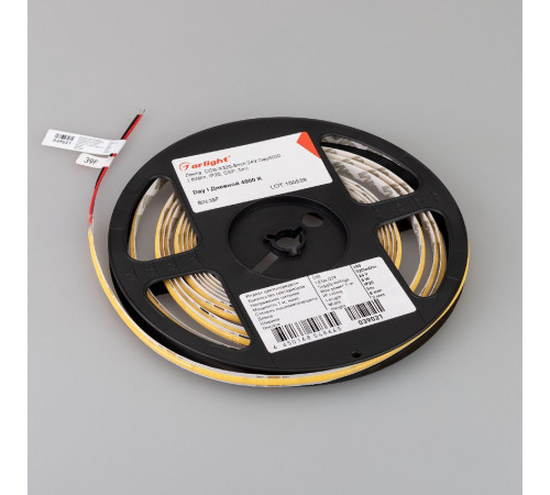 Светодиодная лента Arlight COB-X320-8mm 24V Day4000 (8 W/m, IP20, 5m) 039021(1) Светодиодная лента Arlight COB-X320-8mm 24V Day4000 (8 W/m, IP20, 5m) 039021(1)
