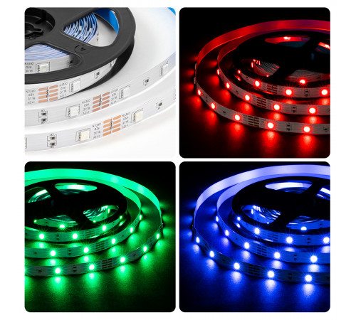 Светодиодная лента Apeyron 12В 5050 7,2Вт/м RGB 5м IP20 LSE-280