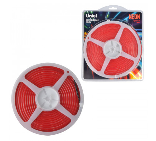 Светодиодная лента Uniel ULS-N01-2835-120LED/m-6mm-IP67-DC12V-9W/m-5M-RED блистер Светодиодная лента Uniel ULS-N01-2835-120LED/m-6mm-IP67-DC12V-9W/m-5M-RED блистер