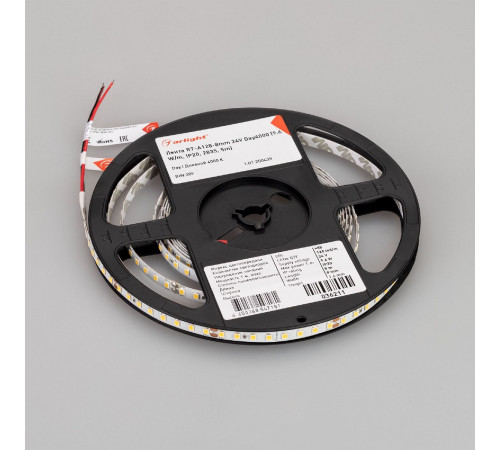 Светодиодная лента Arlight RT-A128-8mm 24V Day4000 (10 W/m, IP20, 5m) 036211(1)