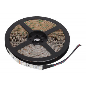 Светодиодная лента Эра 12В 5050 14,4Вт/м RGB 5м IP20 LS5050-14,4-60-12-RGB-IP20-2year-5m KU-5050AD-60D-RGB Б0044122