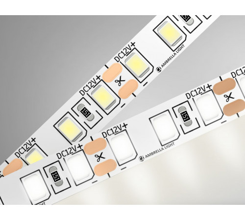 Светодиодная лента Ambrella Light LED Strip 12В 2835 9,6Вт/м 4500K 5м IP20 GS1102 Светодиодная лента Ambrella Light LED Strip 12В 2835 9,6Вт/м 4500K 5м IP20 GS1102