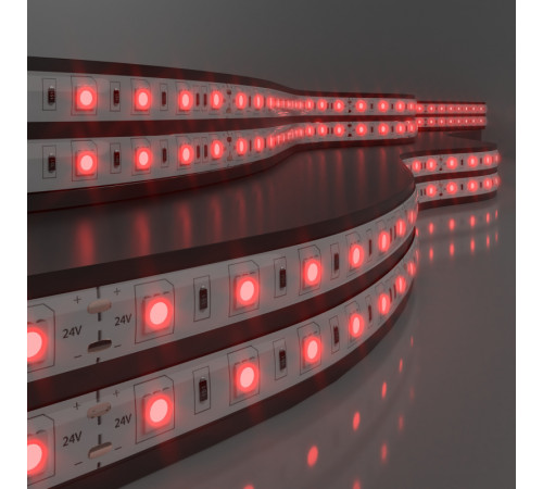Светодиодная лента Elektrostandard 24V 14,4W 60Led 5050 IP65 красный, 5м 4690389167775 Светодиодная лента Elektrostandard 24V 14,4W 60Led 5050 IP65 красный, 5м 4690389167775