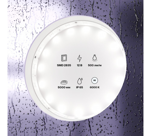 Светодиодная лента Maytoni Technical 12В 2835 4,8Вт/м 6000K IP65 10107 Светодиодная лента Maytoni Technical 12В 2835 4,8Вт/м 6000K IP65 10107