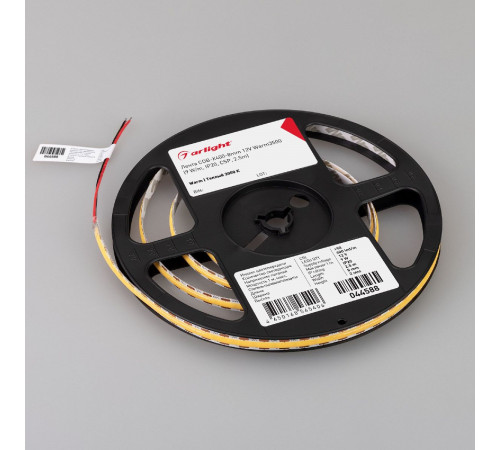 Светодиодная лента Arlight COB-X400-8mm 12V Warm3500 (9 W/m, IP20, CSP, 2.5m) 044588 Светодиодная лента Arlight COB-X400-8mm 12V Warm3500 (9 W/m, IP20, CSP, 2.5m) 044588