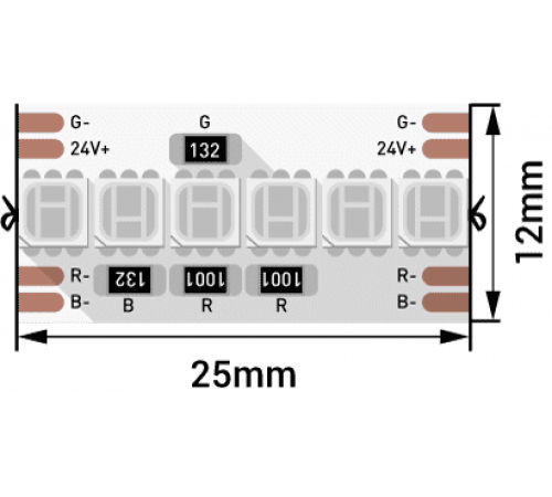 Светодиодная лента DesignLed DSG8A240-24-RGB-33 005762 Светодиодная лента DesignLed DSG8A240-24-RGB-33 005762