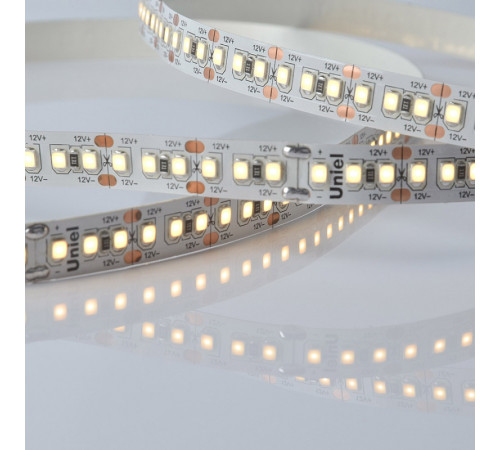 Светодиодная лента Uniel ULS-M16-2835-180LED/m-10mm-IP20-DC12V-17W/m-5M-3000K PROFI катушка в герметичной упаковке Светодиодная лента Uniel ULS-M16-2835-180LED/m-10mm-IP20-DC12V-17W/m-5M-3000K PROFI катушка в герметичной упаковке