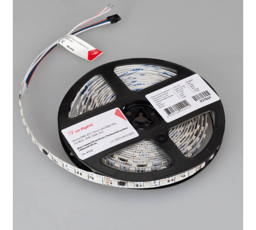 Светодиодная лента Arlight DMX-B72-10mm 24V RGB-PX6 (16 W/m, IP20, 5060, 5m) 037869