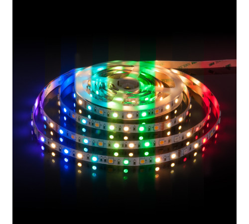 Светодиодная лента Elektrostandard 24V 14,4W 60Led 5050+5050 IP20 MIX RGB/теплый белый, 5м 4690389172250 Светодиодная лента Elektrostandard 24V 14,4W 60Led 5050+5050 IP20 MIX RGB/теплый белый, 5м 4690389172250