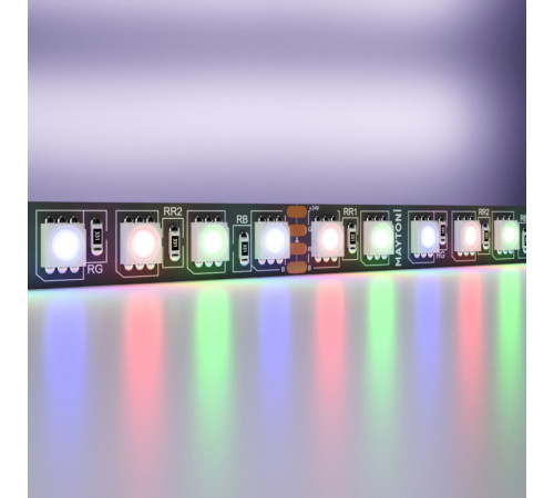 Светодиодная лента Maytoni Led Strip 24В 5050 21Вт/м RGB 5м IP20 Black 20038 Светодиодная лента Maytoni Led Strip 24В 5050 21Вт/м RGB 5м IP20 Black 20038