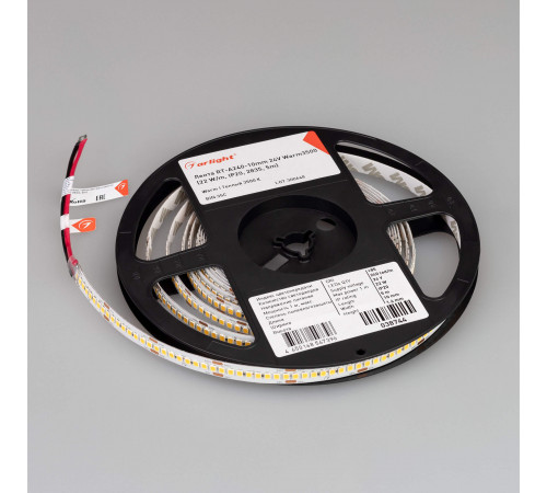Светодиодная лента Arlight RT-A240-10mm 24V Warm3500 (22 W/m, IP20, 2835, 5m) 038744 Светодиодная лента Arlight RT-A240-10mm 24V Warm3500 (22 W/m, IP20, 2835, 5m) 038744