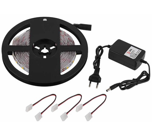 Светодиодная лента ЭРА 14,4W/m 60LED/m 5050SMD теплый белый 5M 5050kit-14,4-60-12-IP20-2700-5m Б0043066 Светодиодная лента ЭРА 14,4W/m 60LED/m 5050SMD теплый белый 5M 5050kit-14,4-60-12-IP20-2700-5m Б0043066