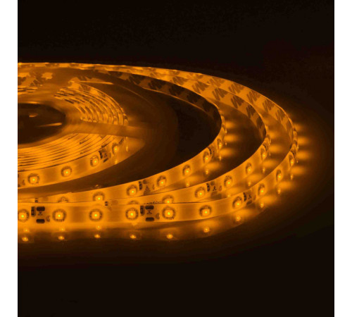 Светодиодная лента Apeyron 12В СТ 4,8Вт/м smd3528, 60д/м IP65 5м желтая 00-05