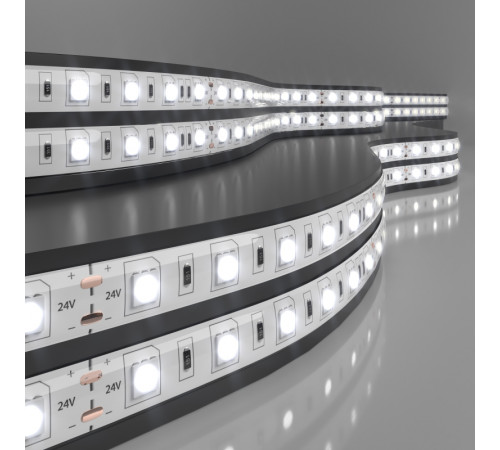 Светодиодная лента Elektrostandard 24V 14,4W 60Led 5050 IP65 дневной белый, 5м 4690389167744 Светодиодная лента Elektrostandard 24V 14,4W 60Led 5050 IP65 дневной белый, 5м 4690389167744