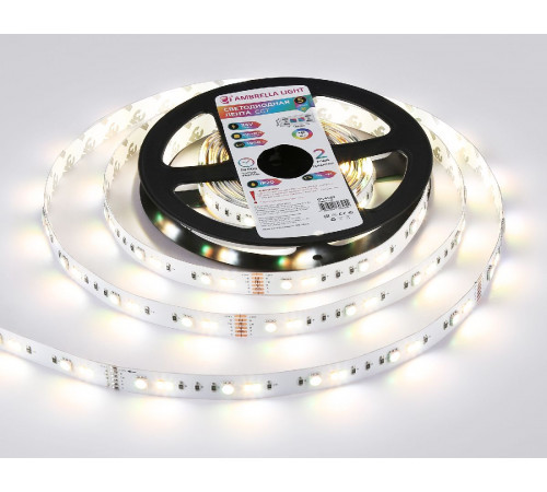 Светодиодная лента Ambrella Light LED Strip 24В 5050+2835 13Вт/м RGB+3000-6500K 5м IP20 GS4501 Светодиодная лента Ambrella Light LED Strip 24В 5050+2835 13Вт/м RGB+3000-6500K 5м IP20 GS4501