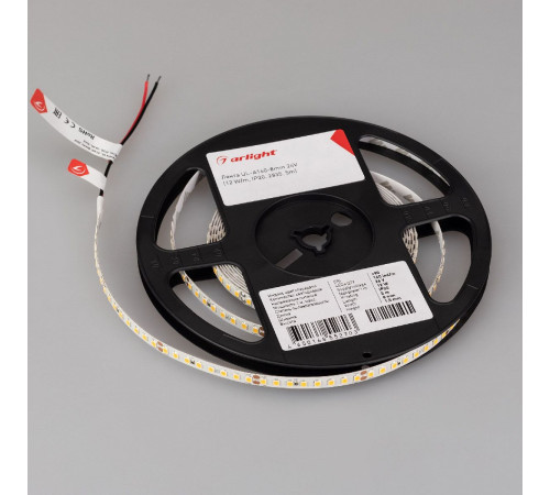 Светодиодная лента Arlight UL-A160-8mm 24V Warm3500 (12 W/m, IP20, 2835, 5m) 042314 Светодиодная лента Arlight UL-A160-8mm 24V Warm3500 (12 W/m, IP20, 2835, 5m) 042314