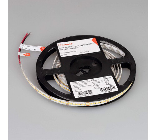 Светодиодная лента Arlight RT-A240-10mm 24V Day4000 (22 W/m, IP20, 2835, 5m) 036213 Светодиодная лента Arlight RT-A240-10mm 24V Day4000 (22 W/m, IP20, 2835, 5m) 036213