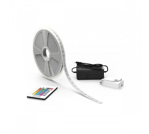 Светодиодная лента Gauss Basic 12В 5050 10Вт/м RGB 5м IP20 BT042