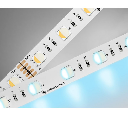 Светодиодная лента Ambrella Light LED Strip 24В 5050 10Вт/м RGBW+6500K 5м IP20 GS4403 Светодиодная лента Ambrella Light LED Strip 24В 5050 10Вт/м RGBW+6500K 5м IP20 GS4403