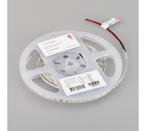 Светодиодная лента Arlight RT-A80-5mm 24V Warm3000 (5 W/m, IP20, 2835, 5m) 037794 Светодиодная лента Arlight RT-A80-5mm 24V Warm3000 (5 W/m, IP20, 2835, 5m) 037794