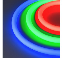 Светодиодная лента герметичная Arlight MOONLIGHT-TOP-F280-D25mm 24V RGB 360deg (14.4 W/m, IP65, 3535, 5m, wire x1) 037563