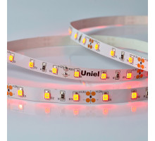 Светодиодная лента Uniel ULS-M11-2835-60LED/m-8mm-IP20-DC12V-4,8W/m-5M-RED PROFI катушка в герметичной упаковке