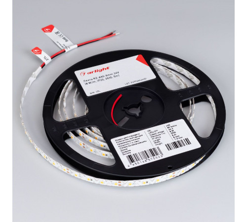 Светодиодная лента Arlight RZ-A80-8mm 24V White6000 (8 W/m, IP20, 2835, 5m) 046012 Светодиодная лента Arlight RZ-A80-8mm 24V White6000 (8 W/m, IP20, 2835, 5m) 046012
